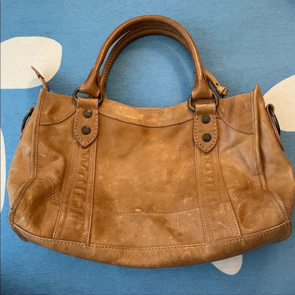 FRYE MELISSA LEATHER SATCHEL - Picture 2 of 4